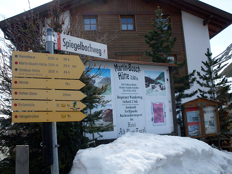 Ötztal April 2009 - Los gehts in Vent